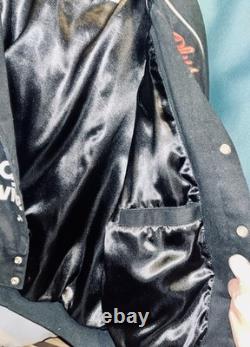 VTG Dale Earnhardt GM Goodwrench Jacket M Chase NASCAR Winston Cup Black Suede