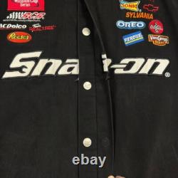 VTG Kevin Harvick Snap-on Racing Jacket Mens M Black Chase Authentic Embroidered