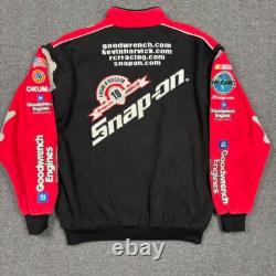 VTG Kevin Harvick Snap-on Racing Jacket Mens M Black Chase Authentic Embroidered