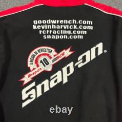 VTG Kevin Harvick Snap-on Racing Jacket Mens M Black Chase Authentic Embroidered