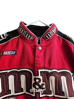 VTG NASCAR Jeff Hamilton JH Design M&M Elliot Sadler #38 Racing Jacket Size S