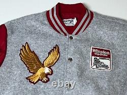 VTG NASCAR Winston Cup Series Racing Gray/Maroon Jacket Swingster RARE