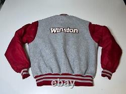 VTG NASCAR Winston Cup Series Racing Gray/Maroon Jacket Swingster RARE