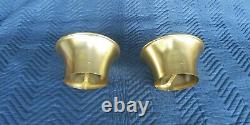 Very Rare Vintage 1970s Aluminum Gold Andonized Velocity Stacks MUST SEE