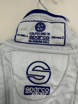 Vimntage Sparco Racing Suit Level 2 Blue NASCAR Drifting F1 Men's 54