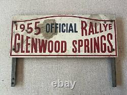 Vintage 1955 Glenwood Spring Rallye Colorado Auto Racing MG Car Club Rocky Mt