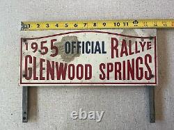 Vintage 1955 Glenwood Spring Rallye Colorado Auto Racing MG Car Club Rocky Mt