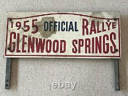 Vintage 1955 Glenwood Spring Rallye Colorado Auto Racing MG Car Club Rocky Mt