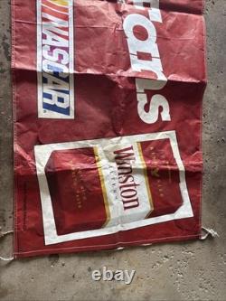 Vintage 1988 Welcome Winston Cup Fans NASCAR Banner 42 x 11'8