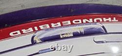 Vintage 1990s Budweiser NASCAR Tin Sign Embossed Die Cut Bill Elliott #11 Ford