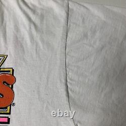 Vintage 1993 Alen Kulwicki Hooters Racing T Shirt Nascar Double Sided 90s Rare