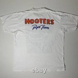 Vintage 1993 Alen Kulwicki Hooters Racing T Shirt Nascar Double Sided 90s Rare