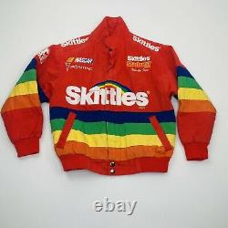 Vintage 1997 NASCAR Skittles Cope Chase Authentic Racing Jacket Coat Small