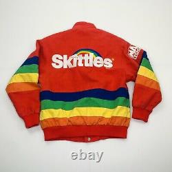 Vintage 1997 NASCAR Skittles Cope Chase Authentic Racing Jacket Coat Small