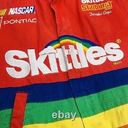 Vintage 1997 NASCAR Skittles Cope Chase Authentic Racing Jacket Coat Small