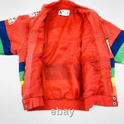 Vintage 1997 NASCAR Skittles Cope Chase Authentic Racing Jacket Coat Small Zip