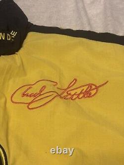 Vintage 1998 Chad Little John Deere Racing Jacket Roush branded Medium NASCAR