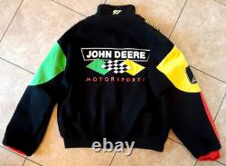 Vintage 1998 Chad Little John Deere Roush Racing Jacket, XL size NASCAR #97