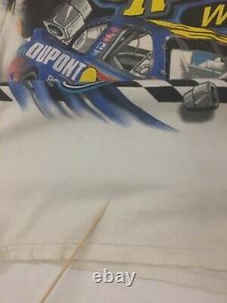 Vintage 2002 Jeff Gordon Dupont Racing Chase T-Shirt Large NASCAR All Over Print
