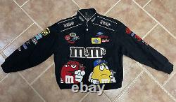 Vintage 2004 Elliott Sadler M&M's JH Design NASCAR Jacket Youth Boys 2XL EUC