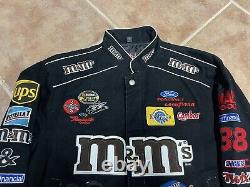 Vintage 2004 Elliott Sadler M&M's JH Design NASCAR Jacket Youth Boys 2XL EUC