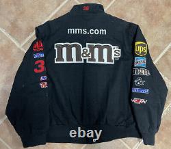 Vintage 2004 Elliott Sadler M&M's JH Design NASCAR Jacket Youth Boys 2XL EUC