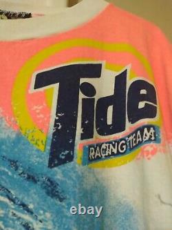 Vintage 90's Ricky Rudd Tide Racing Nascar Shirt 10 RPM Ride the New Wave XL