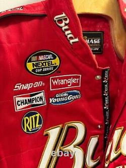 Vintage 90s Chase Authentics NASCAR Dale Earnhardt Budweiser Jacket XL Pristine