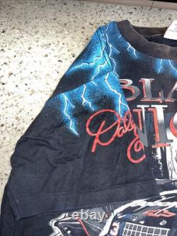 Vintage 90s Dale Earnhardt The Black Knight AOP NASCAR Shirt Size L RARE
