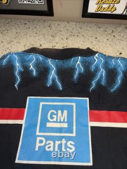 Vintage 90s Dale Earnhardt The Black Knight AOP NASCAR Shirt Size L RARE