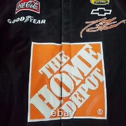 Vintage 90s HomeDepot Tony Stewart Nascar Racing Jacket Size 2XL