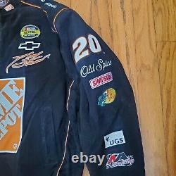 Vintage 90s HomeDepot Tony Stewart Nascar Racing Jacket Size 2XL