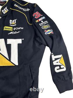 Vintage 90s Jeff Burton Nascar Racing Jacket Caterpillar Coke JH Design 2XL
