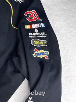 Vintage 90s Jeff Burton Nascar Racing Jacket Caterpillar Coke JH Design 2XL