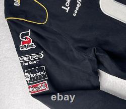 Vintage 90s Jeff Burton Nascar Racing Jacket Caterpillar Coke JH Design 2XL