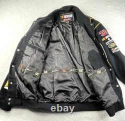 Vintage 90s Jeff Burton Nascar Racing Jacket Caterpillar Coke JH Design 2XL