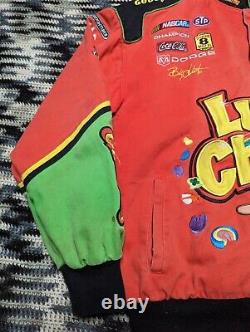 Vintage 90s Jeff Hamilton Lucky Charms Racing Jacket Mens L RARE NASCAR US Promo
