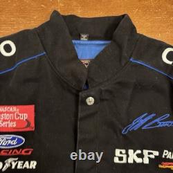 Vintage CITGO Racing Jacket Mens Large Black Snap 90s NASCAR Jeff Hamilton