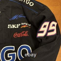 Vintage CITGO Racing Jacket Mens Large Black Snap 90s NASCAR Jeff Hamilton