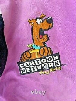 Vintage Cartoon Network Scooby Doo Wacky Racing Jacket NASCAR Racing Apparel