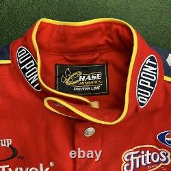 Vintage Chase Authentics Jeff Gordon 24 Nascar Racing Jacket L Flames Dupont JH