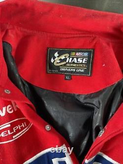 Vintage Chase Authentics Jeff Gordon 24 Nascar Racing Jacket XL Flames Dupont