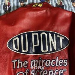 Vintage Chase Authentics Jeff Gordon Dupont Leather Jacket Jeff Hamilton LARGE