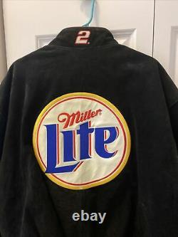 Vintage Chase Authentics Rusty Wallace Nascar Miller Lite Racing Jacket XL