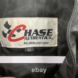 Vintage Chase NASCAR Jeff Hamilton Designs Leather Jacket Ganassi Racing Size XL