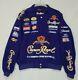 Vintage Crown Royal Roush Racing Team Jacket Size Xl Purple Nascar