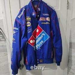 Vintage DOMINOS PIZZA NASCAR Jacket David Reutimann 00 JH Design Racing size xl