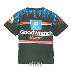 Vintage Dale Earnhardt Black Knight Racing T-Shirt Size XL All Over Print NASCAR