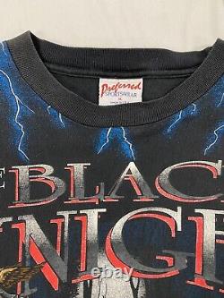 Vintage Dale Earnhardt Black Knight Racing T-Shirt Size XL All Over Print NASCAR