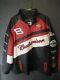 Vintage Dale Earnhardt Jr Budweiser Chase Wilson Leather Jacket Size Xl